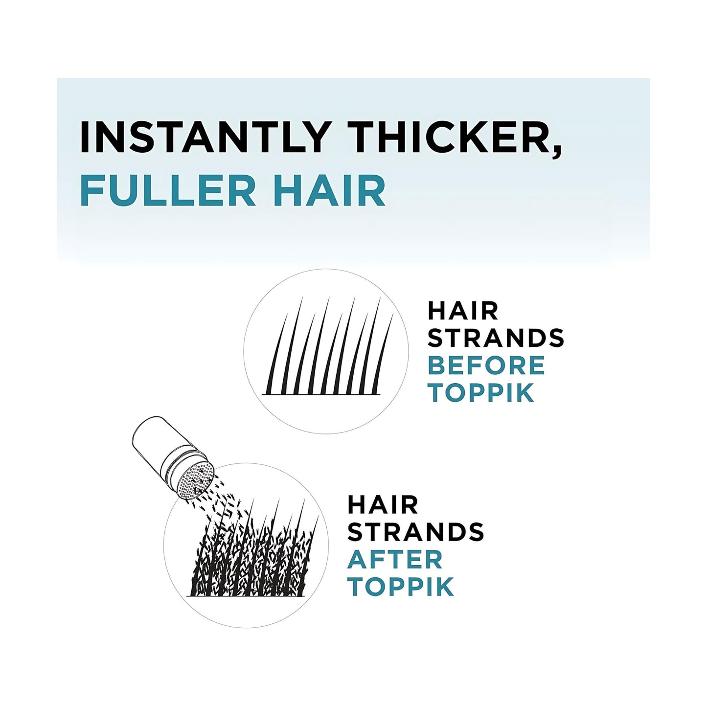 Toppik - Fibras para fortalecer el cabello, rubio medio, 0.97 oz.