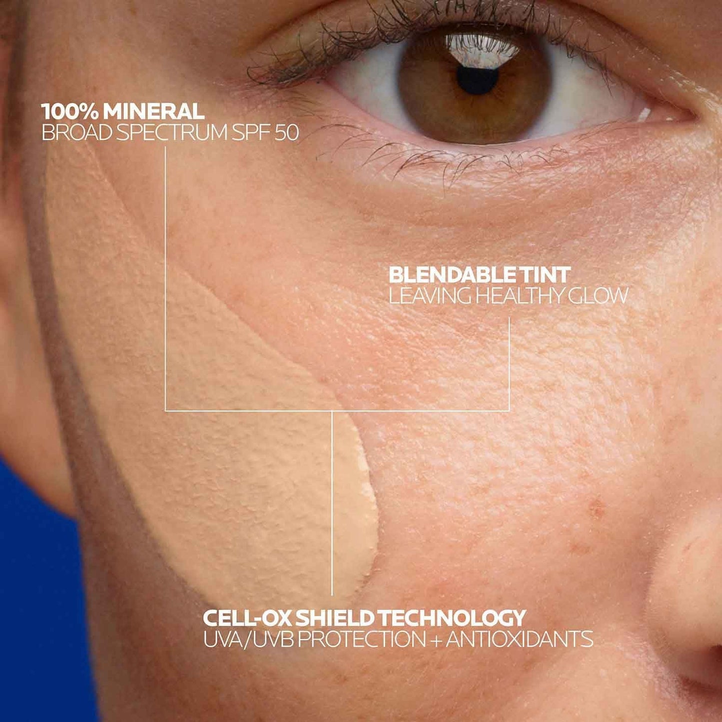 La Roche-Posay Anthelios Tinted Mineral Sunscreen Ultra-Light SPF 50, 1.7 Fl. Oz.