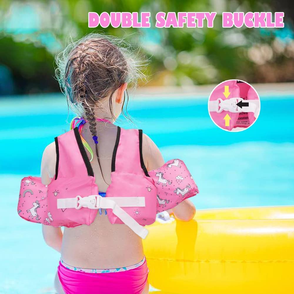 Chaleco Salvavidas para Niños, Chaleco De Natación para Niños, Flotadores para Niños con Chaleco De Seguridad para Piscina Parque Acuático Lago Y Playa (Tiburón)