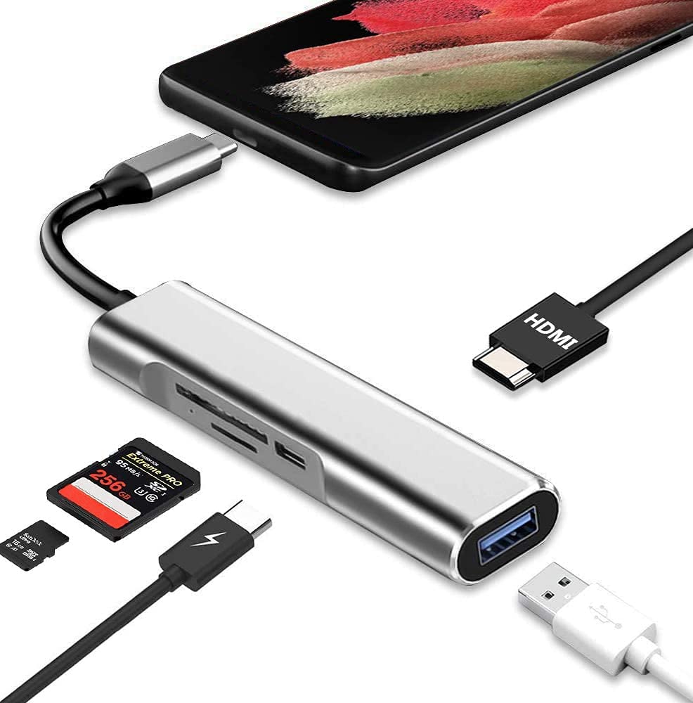 Adaptador USB C a HDMI Samsung DeX Multidispositivo HDMI 4K USB3.0 Carga SD MicroSD