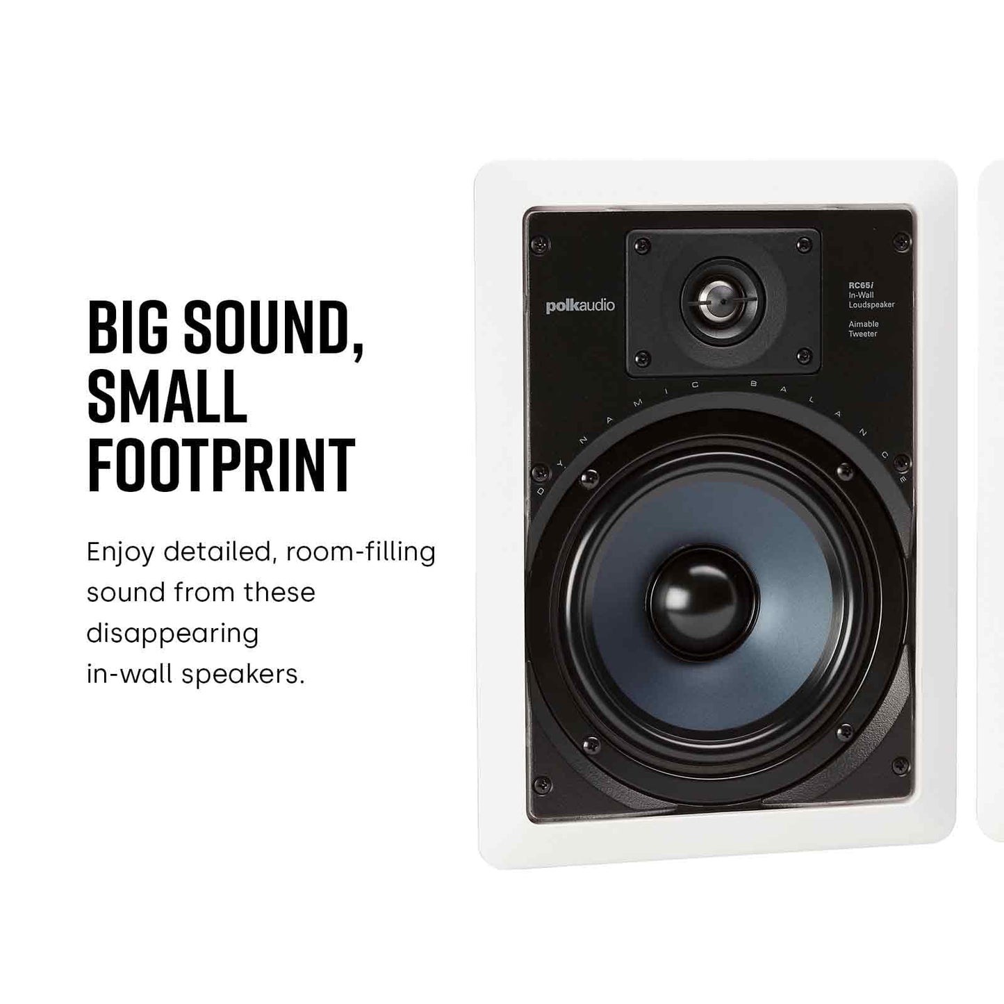 Altavoces de Pared Polk Audio Blanco 6.5 in 2 Vías