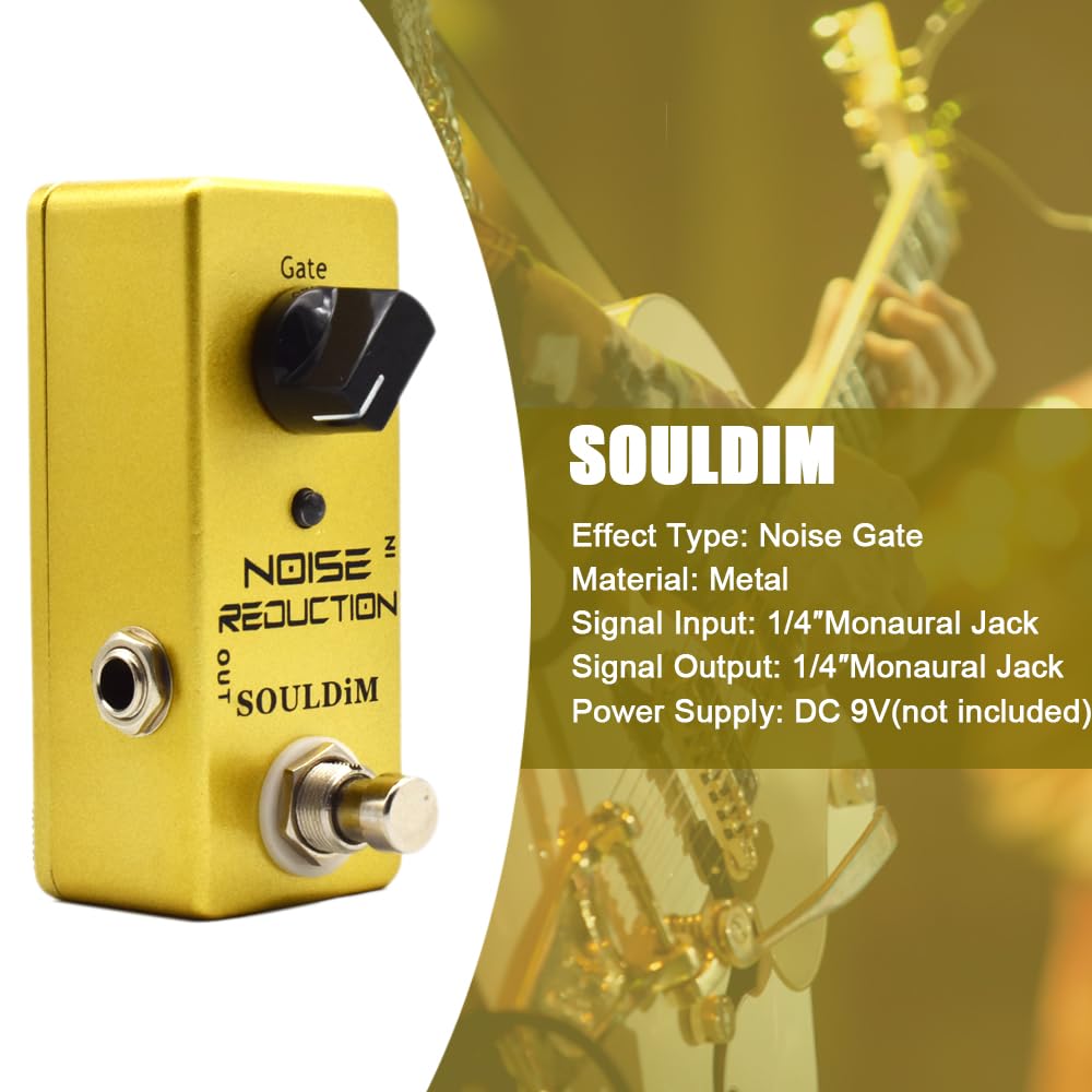 Pedal de Guitarra SoulDiM Mini Noise Kill True Bypass para Bajo Eléctrico