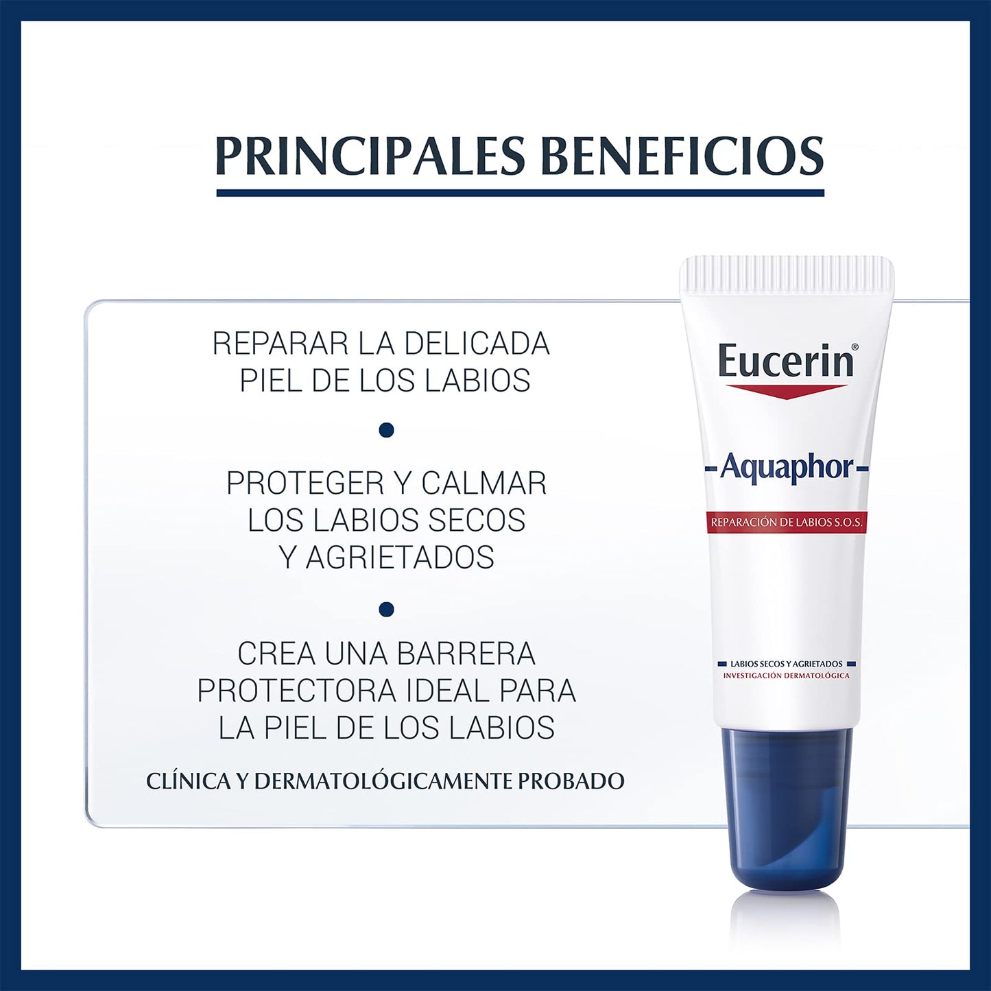 Eucerin Eucerin Aquaphor Reparador De Labios Sos, 10ml, color, 10 ml, pack of/paquete de + Ph5 Aceite de Ducha para Piel Sensible o Seca, 200 ml