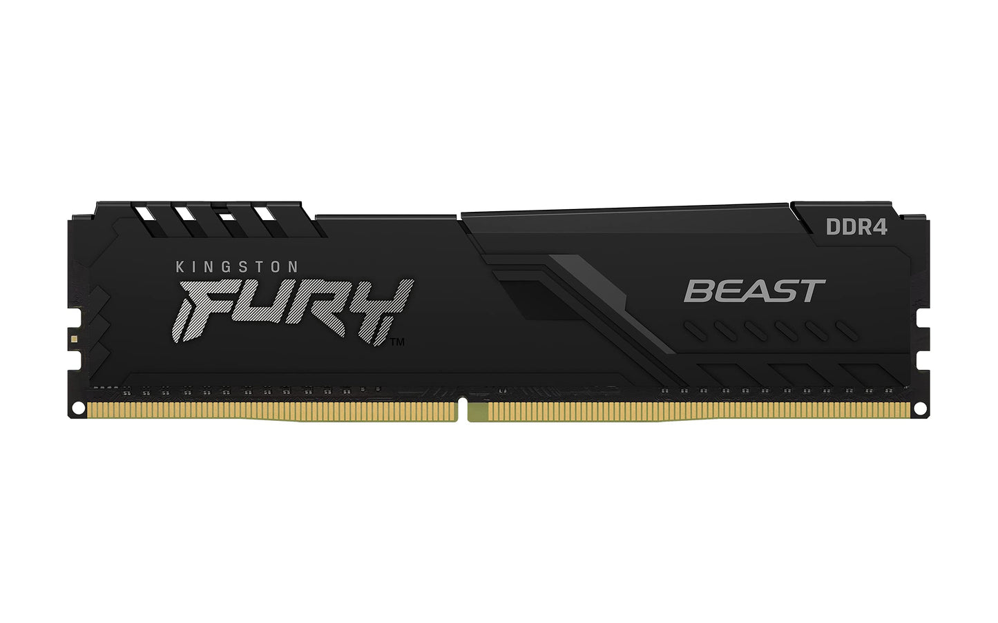 Kingston Fury Beast DDR4, Memoria Gamer Para PC, Capacidad: 16GB Kit (2x8GB), Frecuencia: 3200Mhz, Latencia: CL 16, Factor de Forma: DIMM 288-Pin, Color: Negro, Numero de Parte: KF432C16BBK2/16