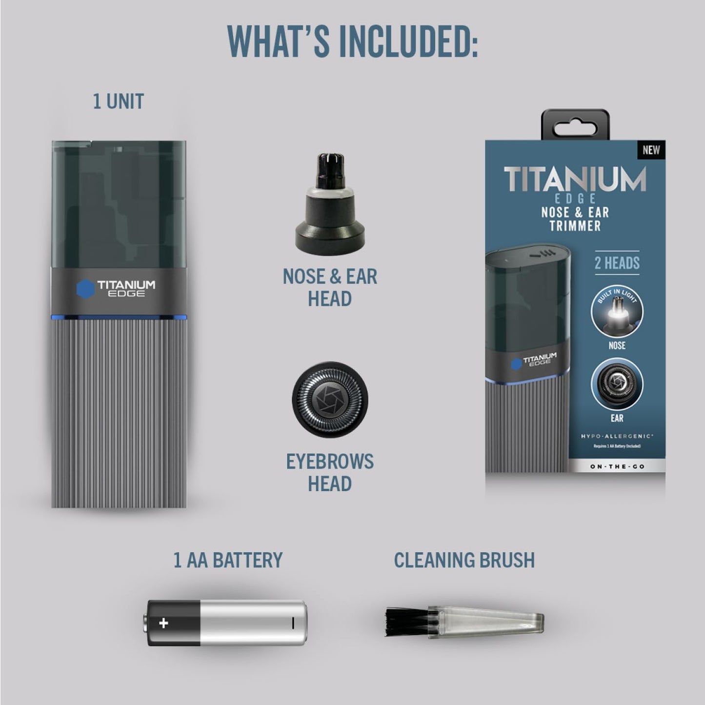 Microtouch - Recortadora de orejas y nariz de titanio