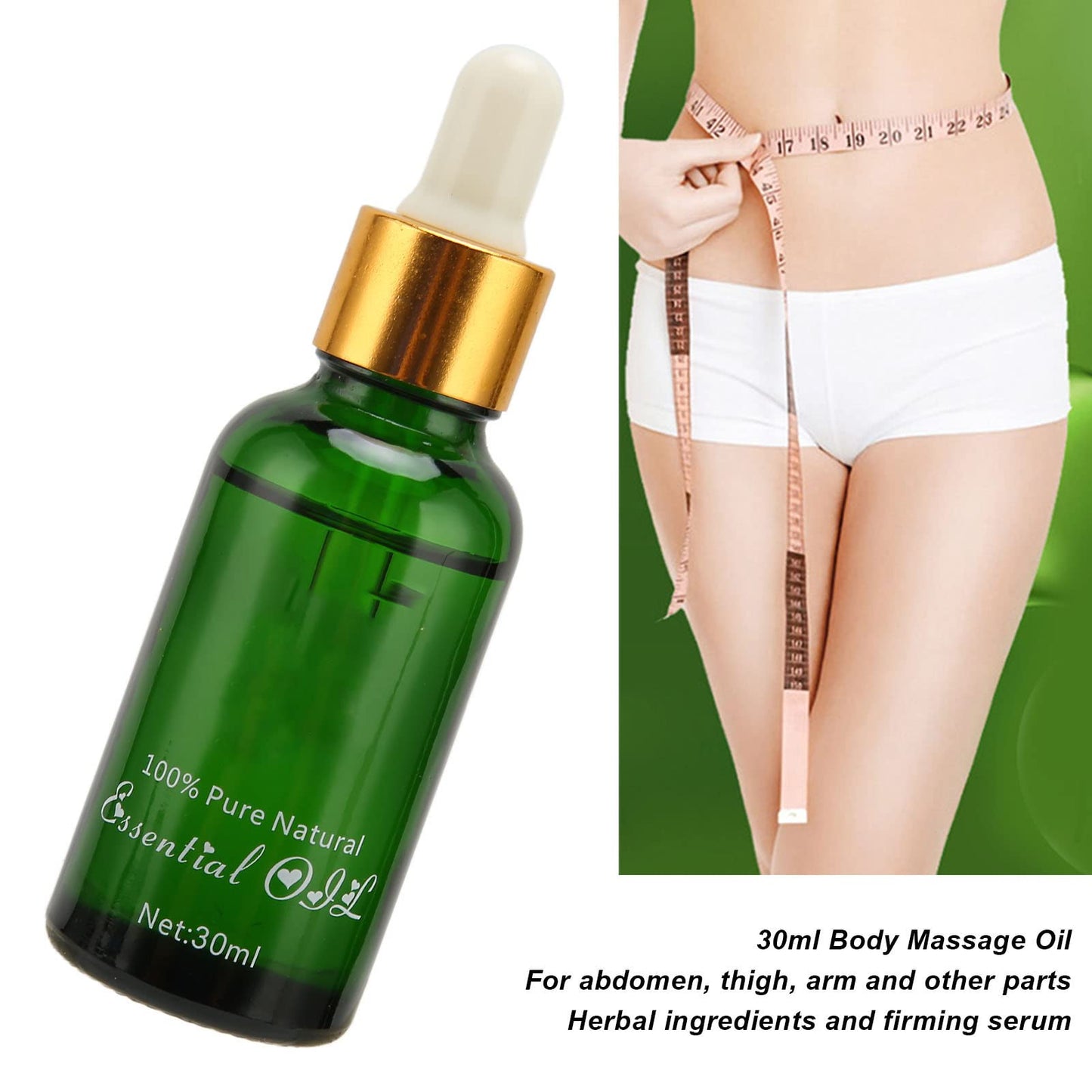 Aceite Reductor Anticelulítico 30ml - Elimina Celulitis y Grasa - Tratamiento Reductor Corporal Natural - ¡Reduce Medidas Ahora!