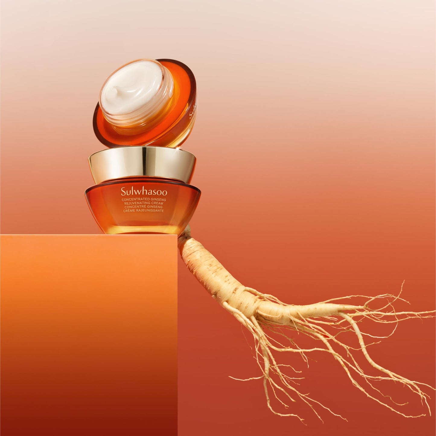 Sulwhasoo Concentrated Ginseng Renewing Cream: Travel Sized Cream to Hydrate, Visibly Firm, and Visibly Soften Lines & Wrinkles, 0.33 fl. oz.