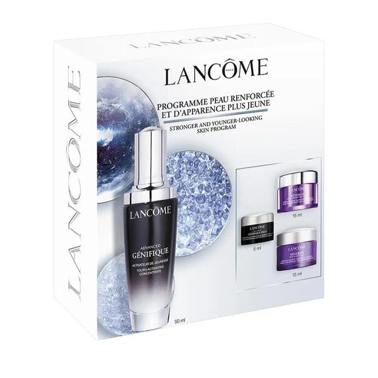 Lancôme, Advanced Génifique, Set de Regalo, Suero Advanced Génifique 50 ml + Crema Para Contorno de Ojos Advanced Génifique 5 ml + Crema de Rostro Rénergie H.P.N. 300 Peptide 15 ml + Crema de Noche Rénergie Multi-Lift 15 ml, 4 Piezas