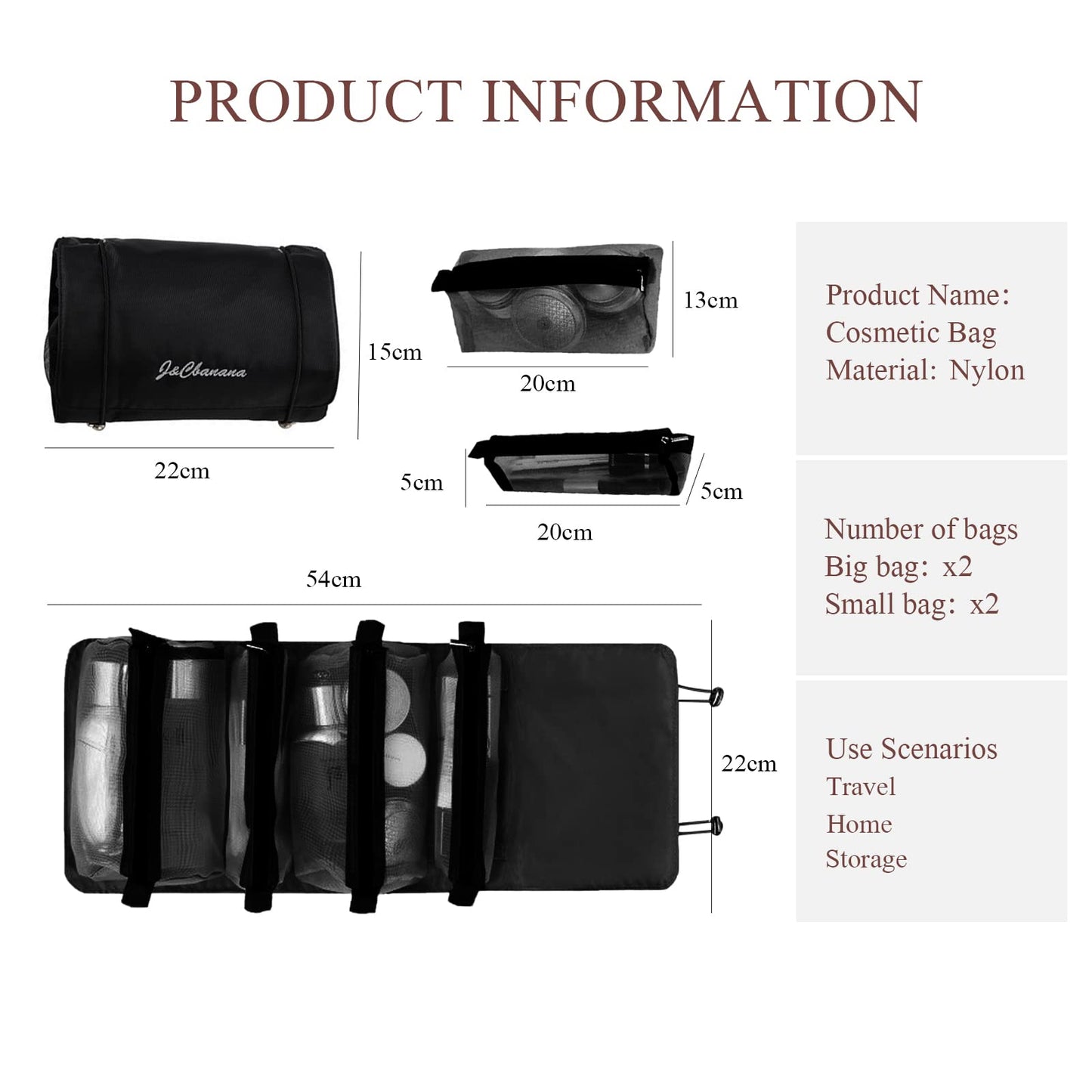 LumiSyne 4 En 1 Bolsa De Cosméticos Desmontable Bolsa De Aseo Colgante Et Enrollable Neceser De Viaje Bolsa De Maquillaje De Malla Portátil Plegable Bolsa De Aseo Neceser De Maquillaje Impermeable
