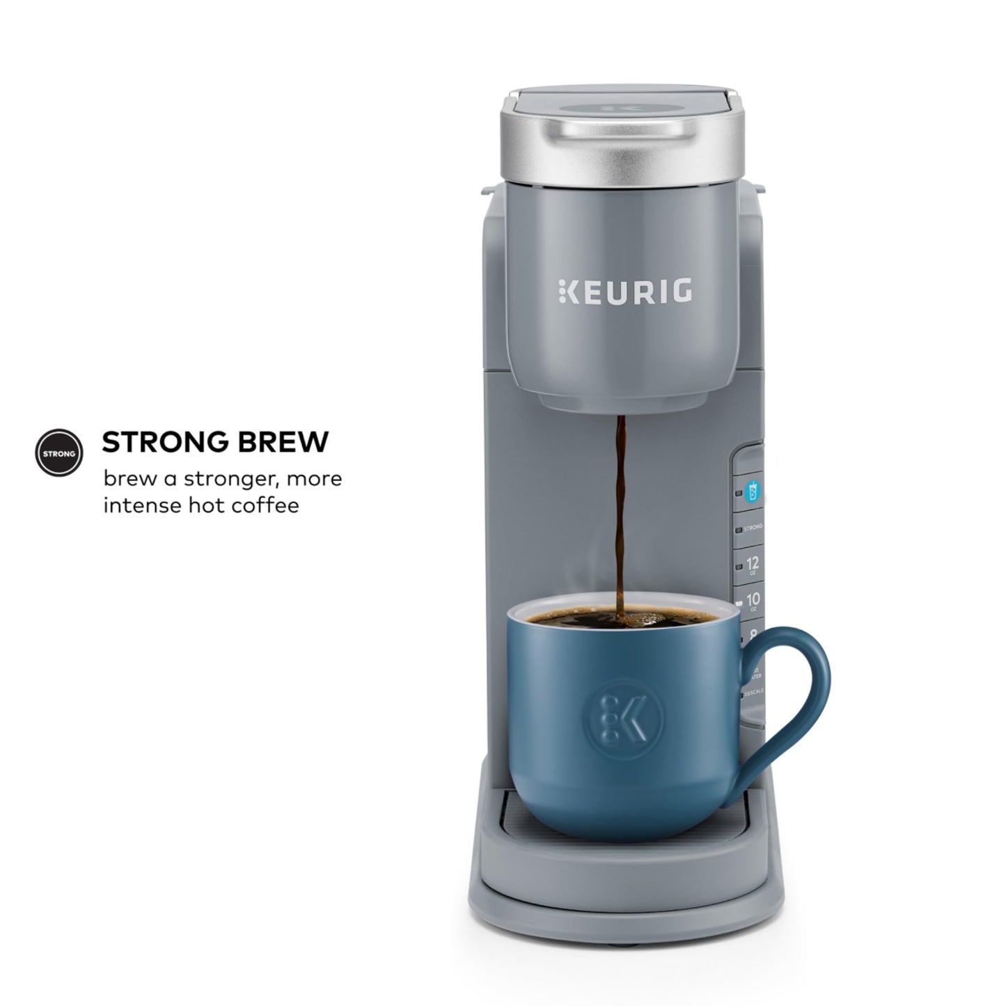 Keurig - Cafetera helada, cafetera helada K-Cup de una sola porción, con capacidad de café caliente y frío, prepara cualquier cápsula K-K-CP, gris