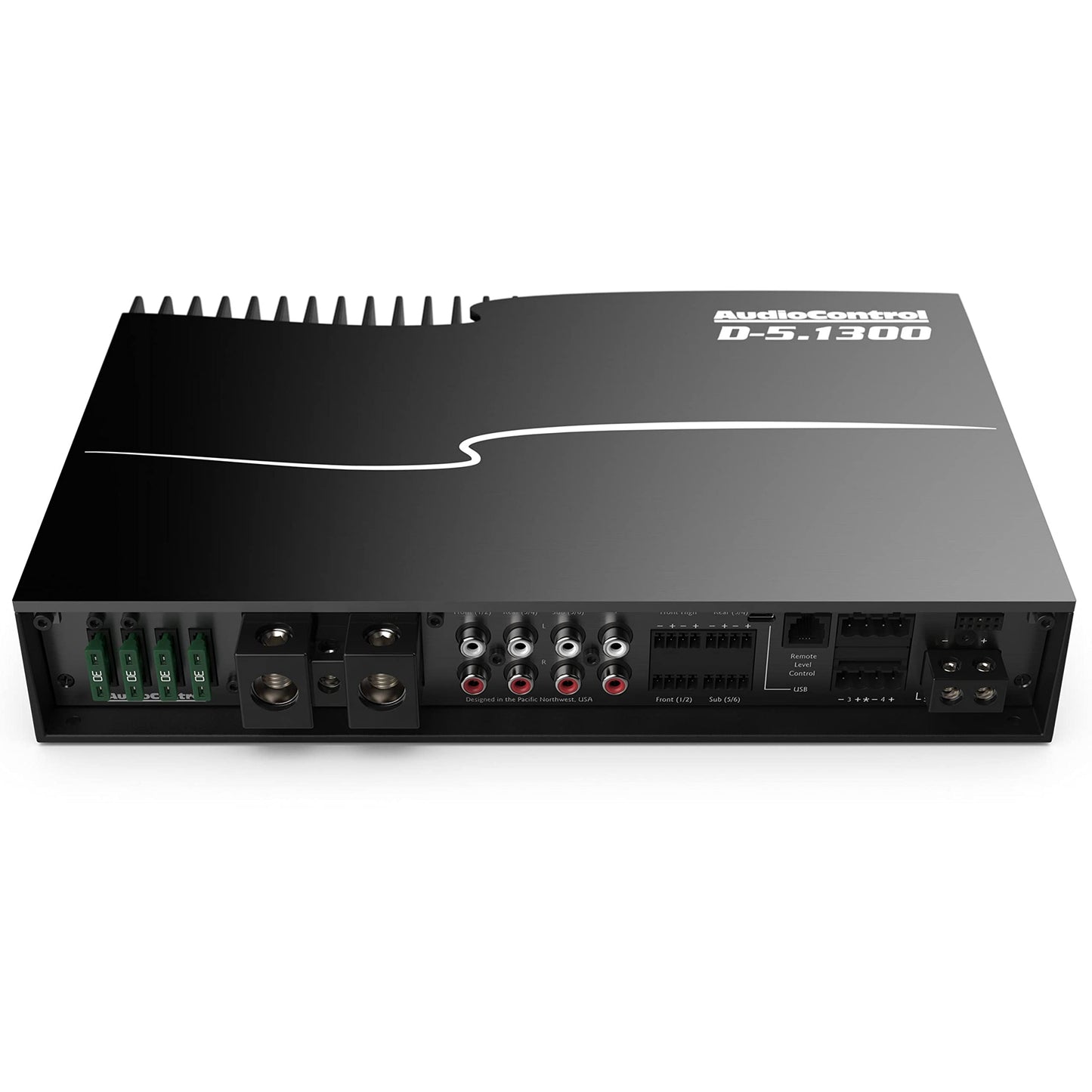 AudioControl D-5.1300 - Matriz DSP de alta potencia, 5 canales, 1300 vatios, amplificador de audio para coche con Accubass, alta fidelidad