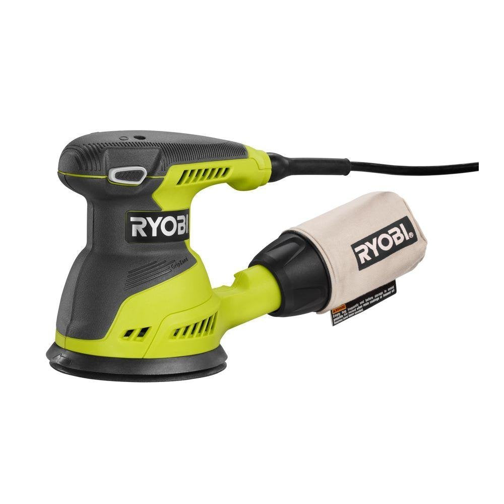 Ryobi S652DGK Lijadora de hojas orbital de 1/4 pulgadas de 2 amperios con bolsa de polvo (no embalaje minorista) (renovada)