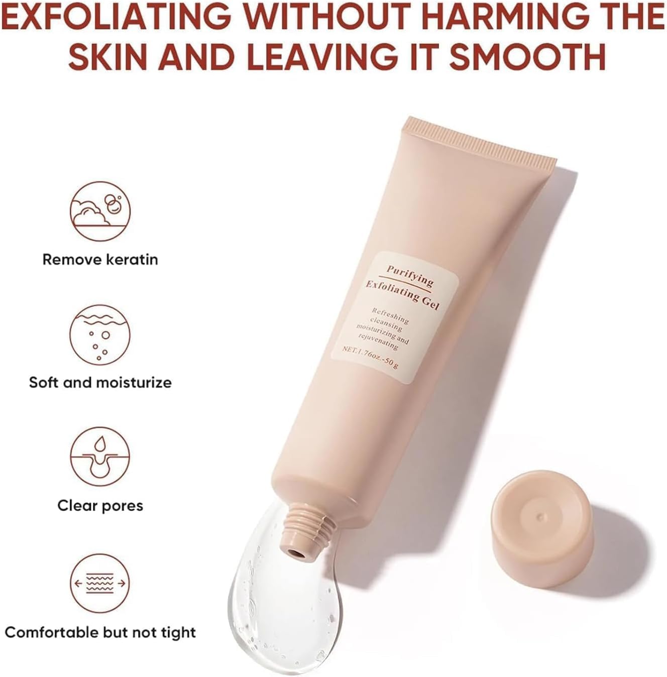 Exfoliante Corporal Gel Purificante para Eliminar Impurezas de la Piel 2PCS