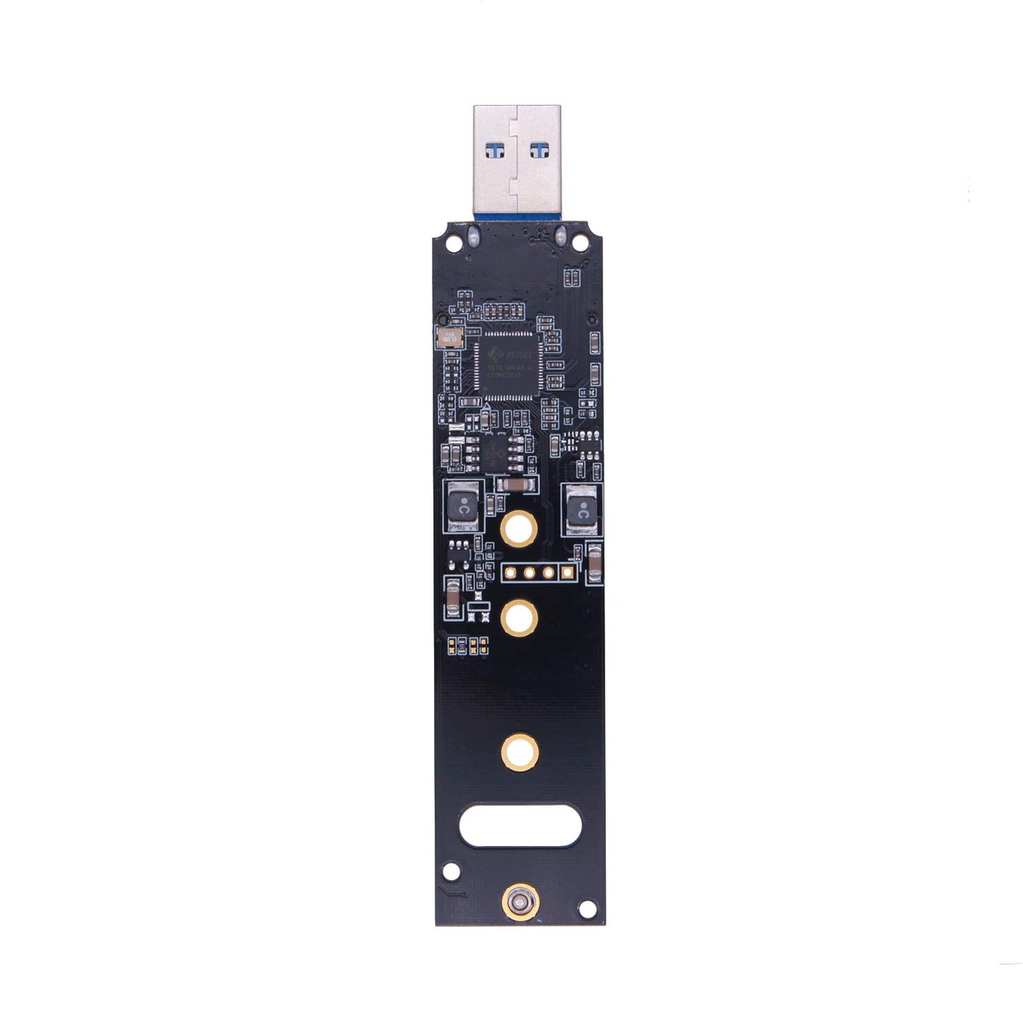 M.2 NVME Adaptador USB 3.1, M-Key M.2 NVME a lector de tarjetas USB 3.1 Gen 2 Chip de puente con 10 Gbps de alto rendimiento, compatible con Samsung 950/960/970 Evo/Pro u otros SSD M.2 con tipo PCI-E
