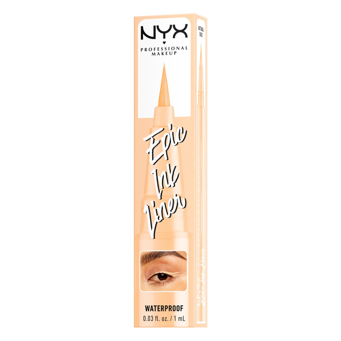 Nyx Professional Makeup, Epic Ink Liner, Delineador de Ojos, Marshmallow