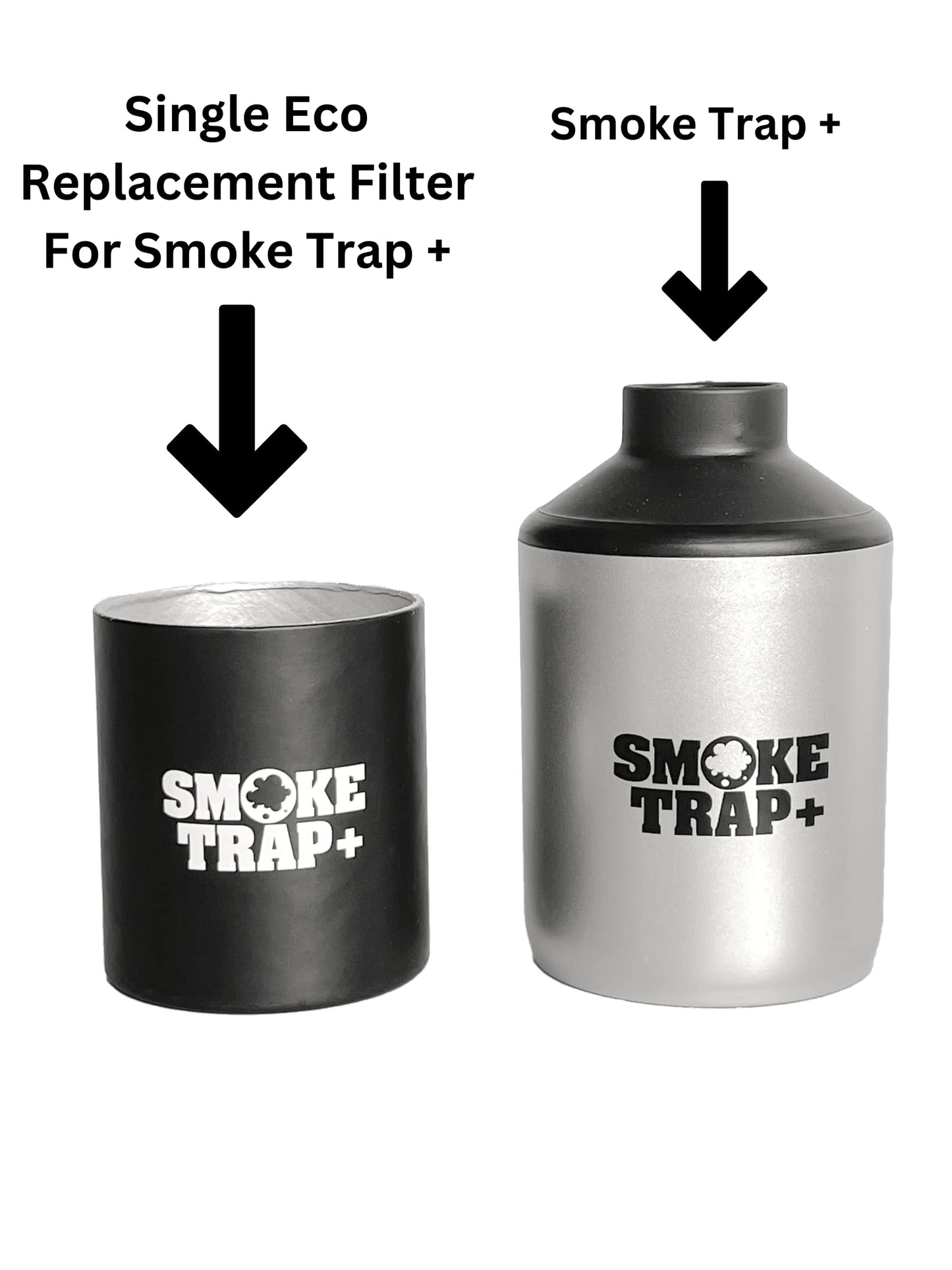 ECO - Cartuchos de filtro de repuesto para trampa de humo + | Filtros de repuesto triples – Filtros de repuesto cero residuos de plástico – Flujo máximo de aire mientras exhala – Larga duración 500+