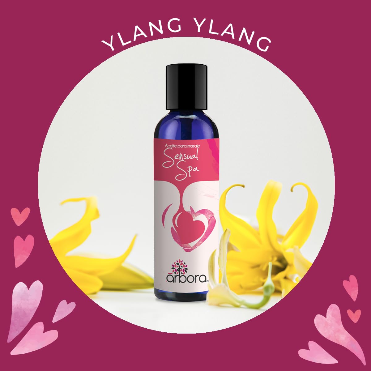 Aceites para Masaje Árbora LOVE TRIO Citrus Passion Floral Romance Sensual Spa Aromaterapia 90ml