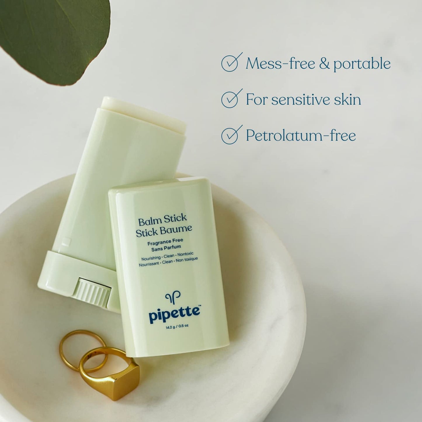 Pipette Bálsamo En Barra Para Piel Seca, Fácil Aplicación, Sin Complicaciones, Ultrahidratante, Bálsamo Para Pañales, 0.5 Oz