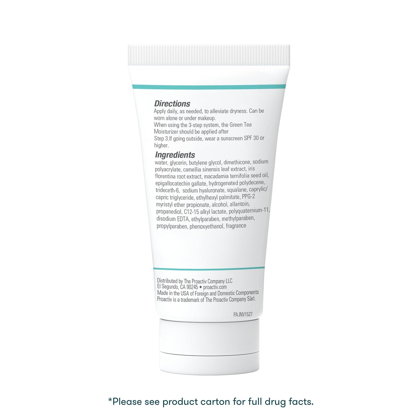 Proactiv Hidratante de té verde y ácido hiularónico para piel seca, hidratante facial para piel grasa, piel seca y piel propensa al acné – 3 onzas