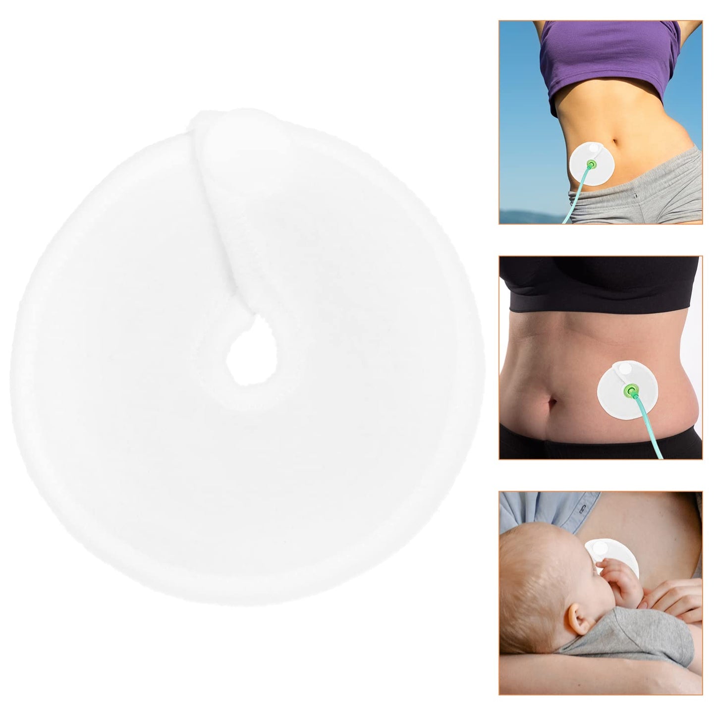 COHEALI Accesorios Para Sonda De Alimentación 28 Uds. Almohadillas En De G Almohadillas De Algodón Absorbente Para Soporte De Alimentación Suministros De Tubo De Clavija