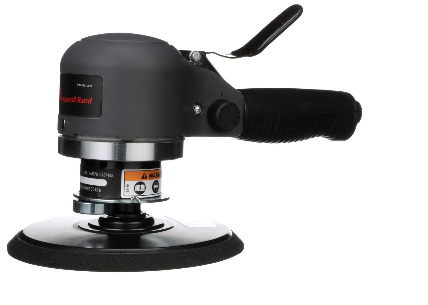Ingersoll Rand 311A Lijadora neumática silenciosa de 6 pulgadas, almohadilla de vinil, 12000 RPM, 0.25 HP, es ideal para bordes de plumas, preparación de metales y trabajos de acabado.
