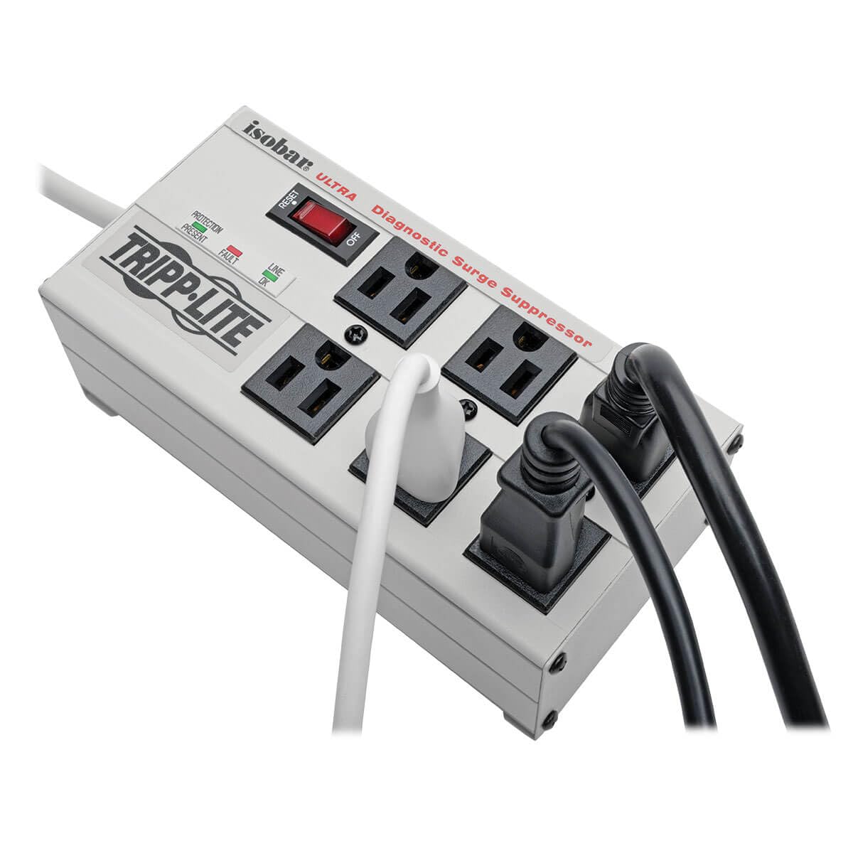 Protector de Sobretensión Tripp Lite Isobar Metal 6 Tomas 6ft 3330 Joules
