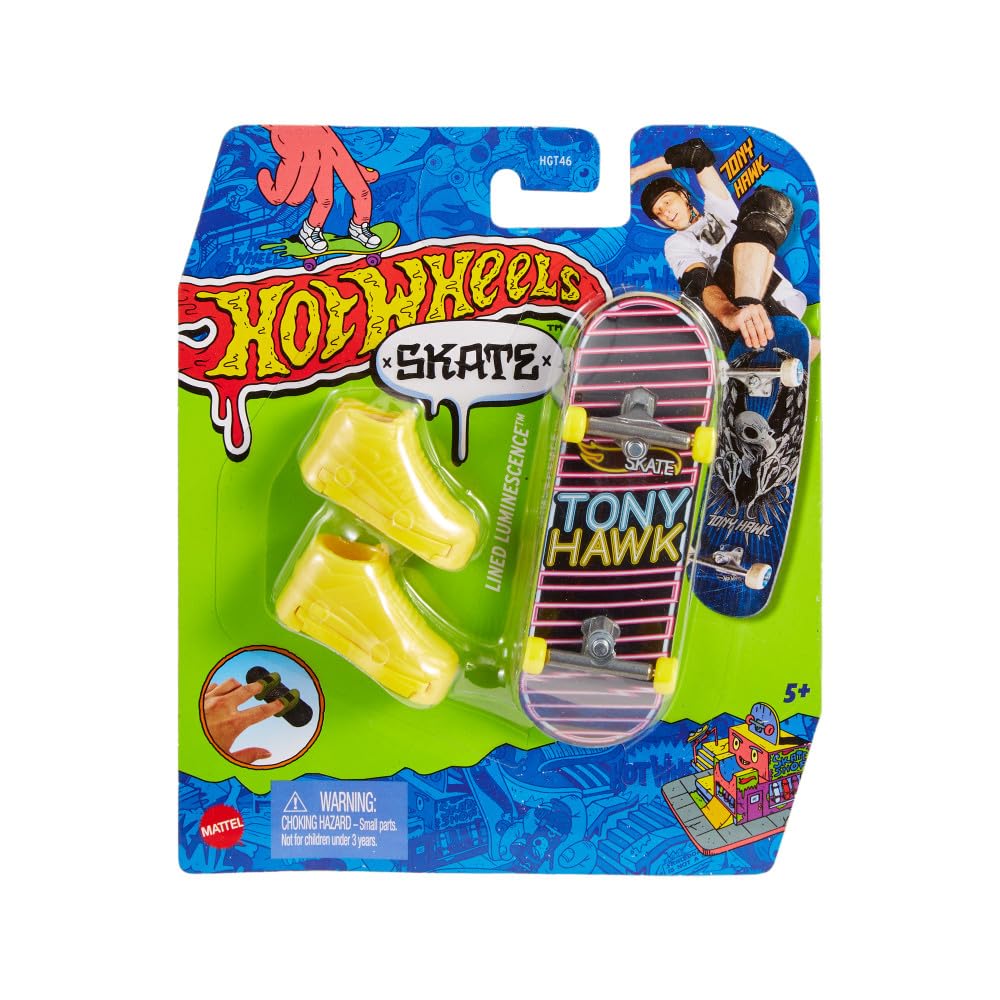 Hot Wheels Skate Vehículo de Juguete Patineta Brillante para niños de 5 años en adelante