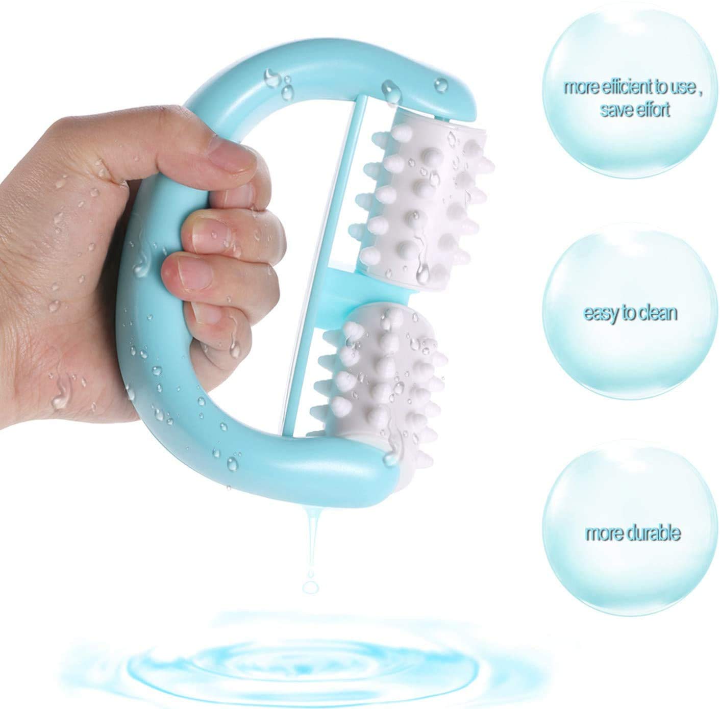 Masajeadores Anticelulíticos de Mano Masajeador de Celulitis para Brazos, Piernas, Muslos y Glúteos, Silky Skin Masajeador Reafirmante Anti-Celulitis