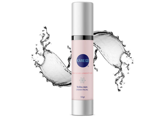 Crema Hidratante Facial KareCo Snow Algae Acido Hialuronico Niacinamida Vitamina C para Reducción de Arrugas y Cuidado Avanzado