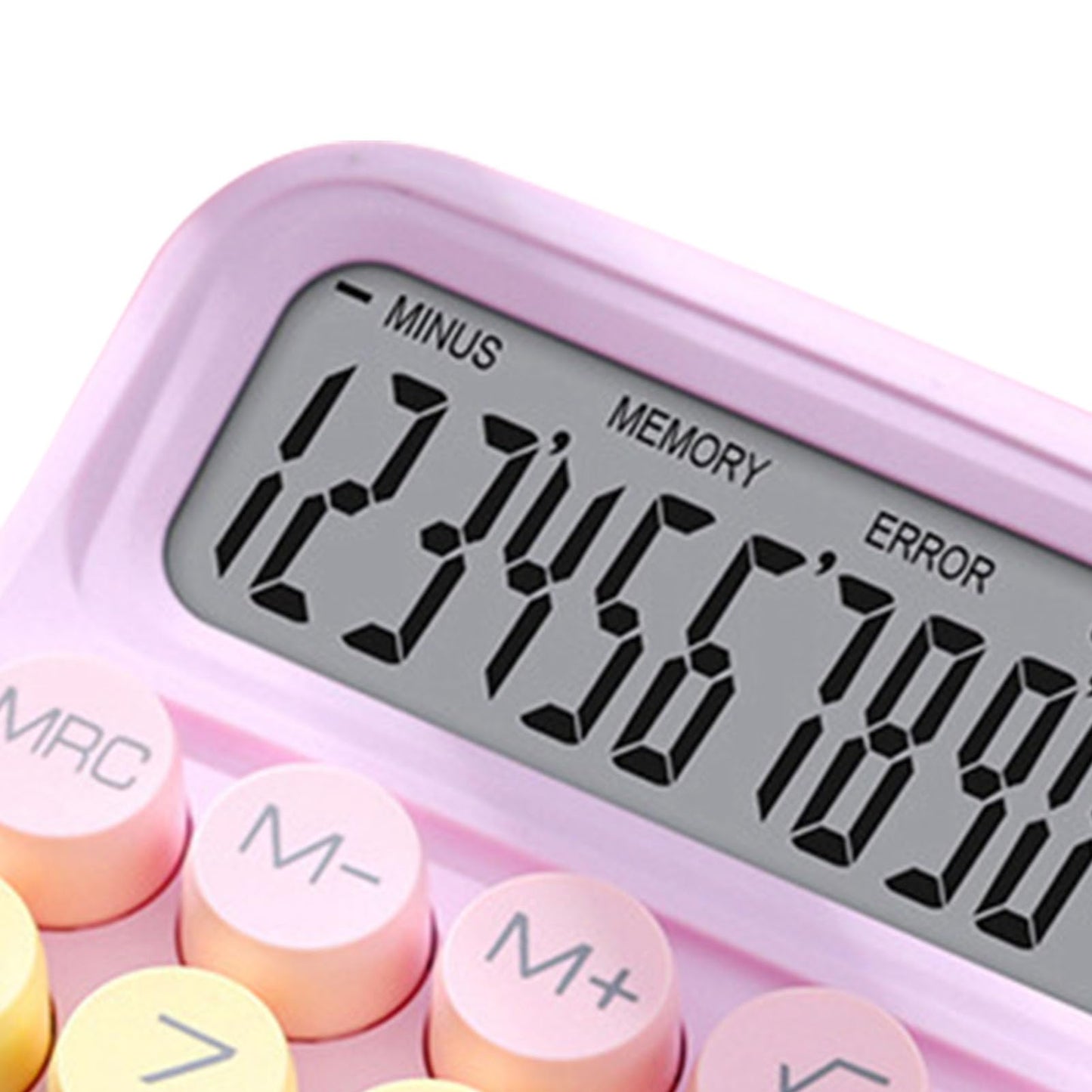 Calculadora Electrónica de Colores, Calculadora a Prueba de Salpicaduras, Conveniente para Uso Escolar y Doméstico (Lila Púrpura)