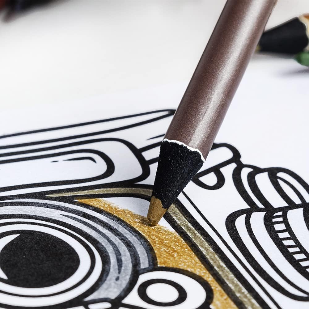 Lapices De Colores Metálicos Pelikan Con 12 Piezas