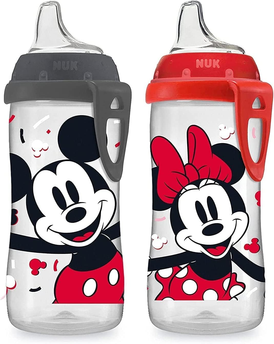 NUK - Taza activa, 10 onzas (2 unidades, Mickey y Minnie)