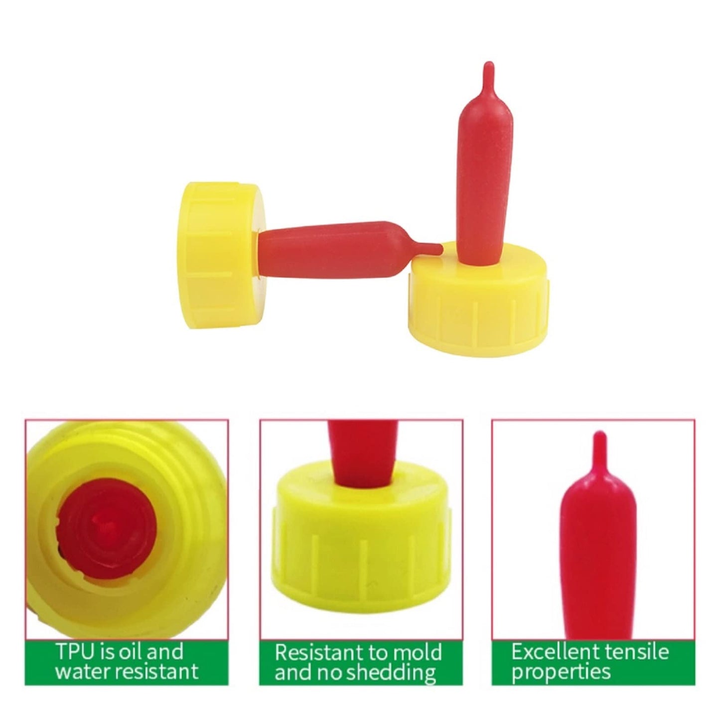 Achicklead 12 chupones de leche de cordero, chupete de alimentación de goma suave para lactancia, corderos, cabras, niños, cachorros, potro, pantorrilla, pequeño animal atornillado, botella de soda