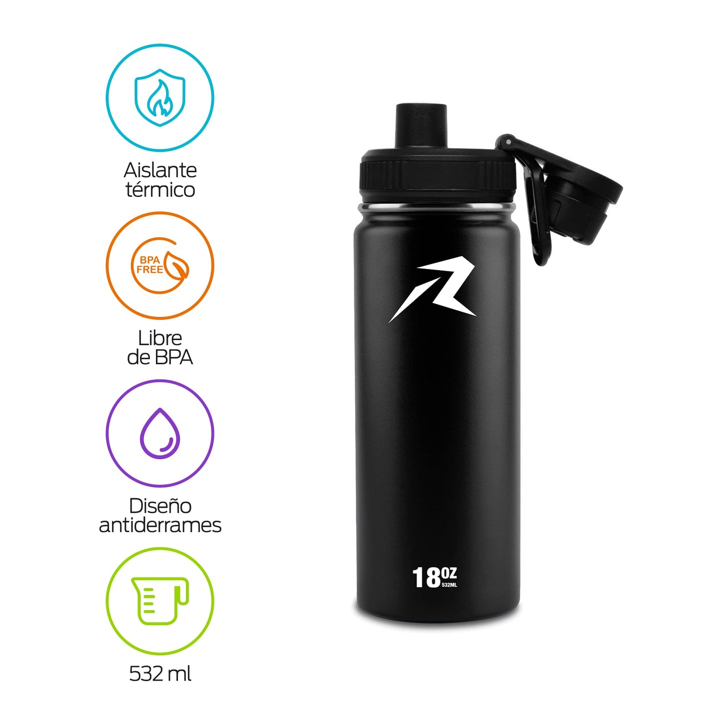 Termo de Acero Inoxidable Redlemon Blanco Doble Aislamiento Ecológico y Resistente