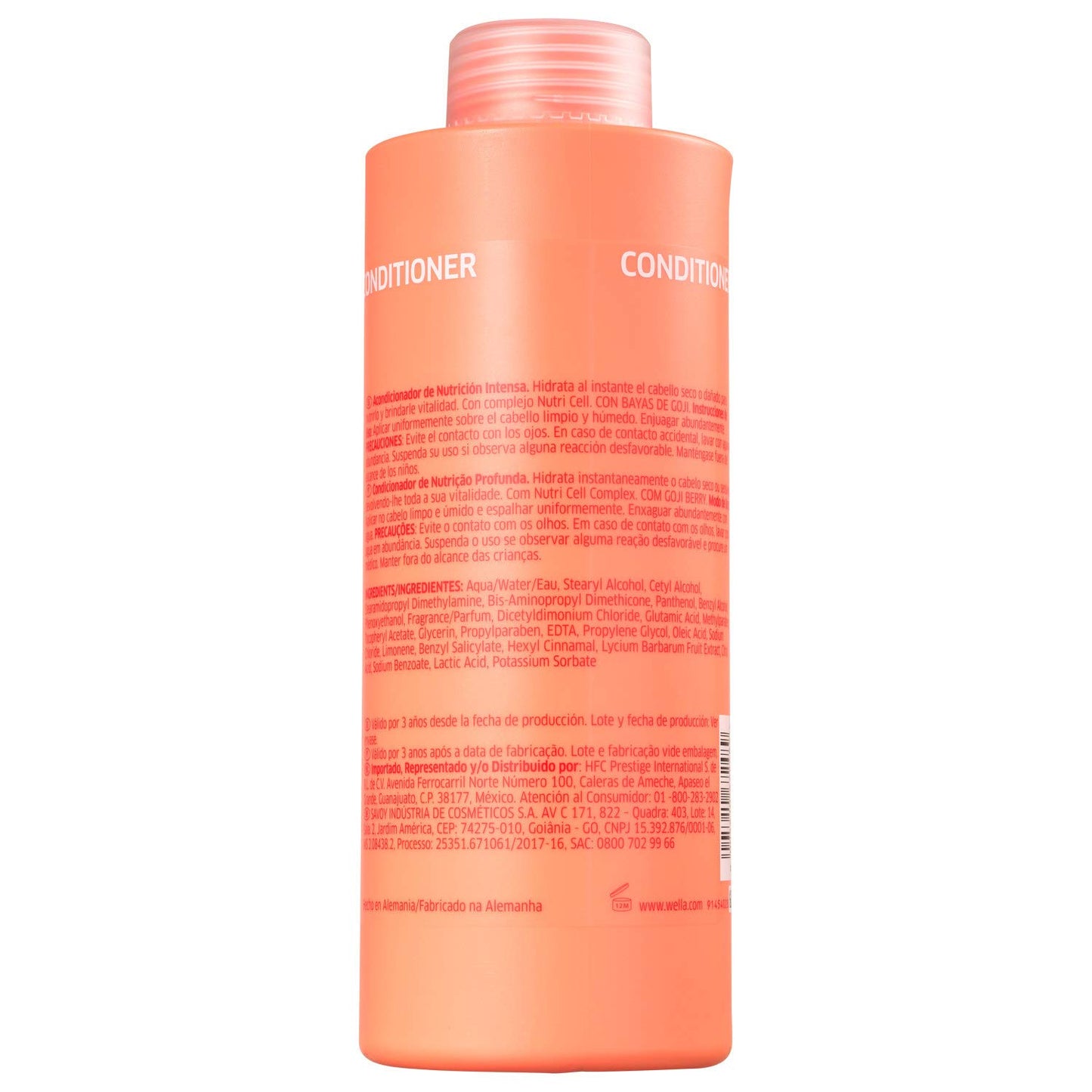 Acondicionador Wella Professionals Invigo Nutri Enrich Con Goji Berry 1 Litro