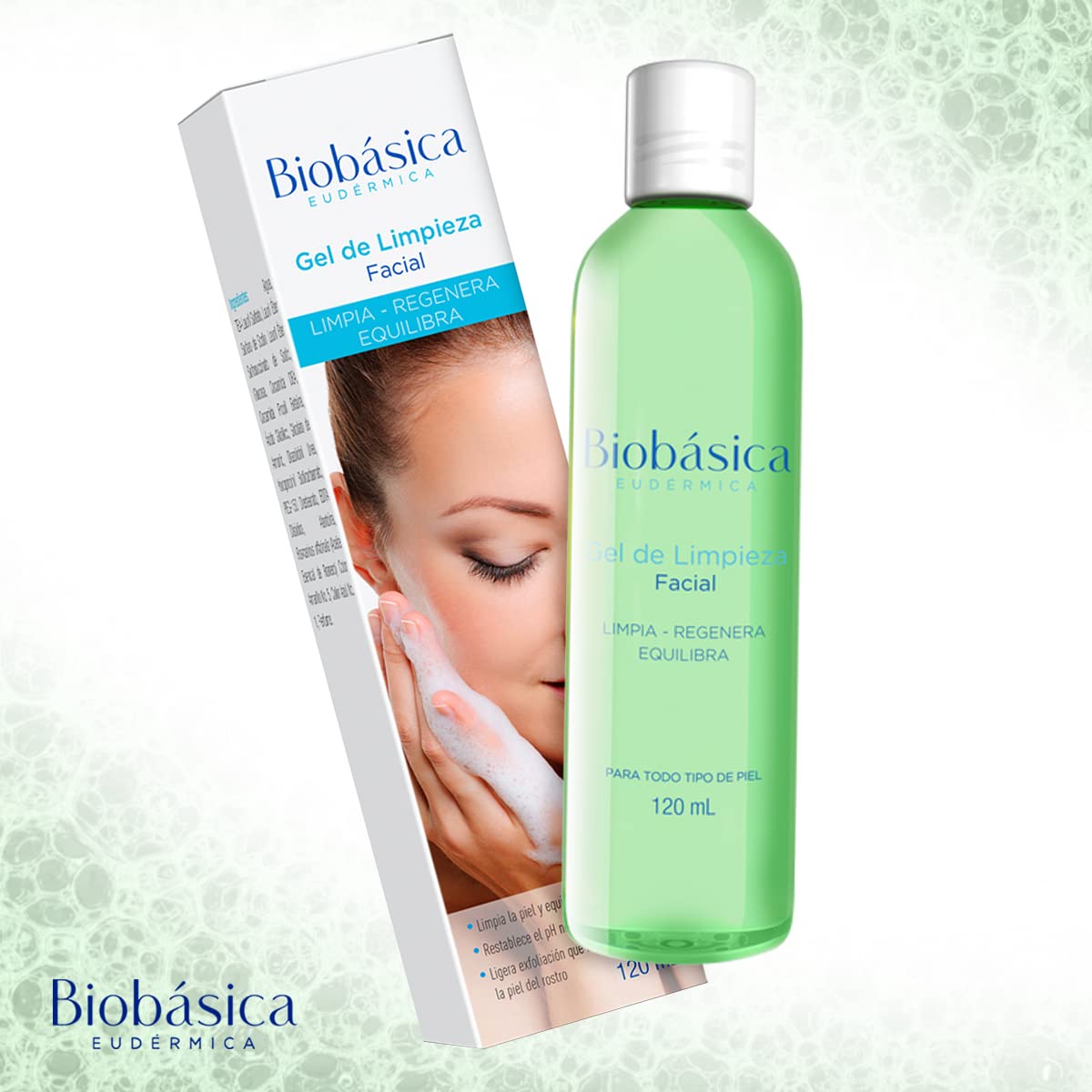 Gel de Limpieza Facial | Para Piel Mixta y Grasa | Limpia | Regenera | Equilibra | Profunda Limpieza de tu Piel