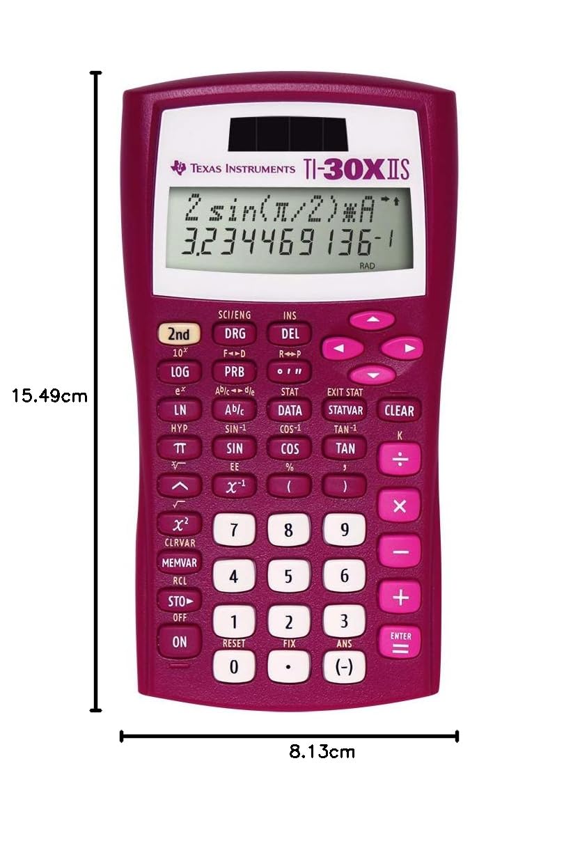 Calculadora Científica Texas Instruments TI-30 X IIS Raspberry 2 Líneas