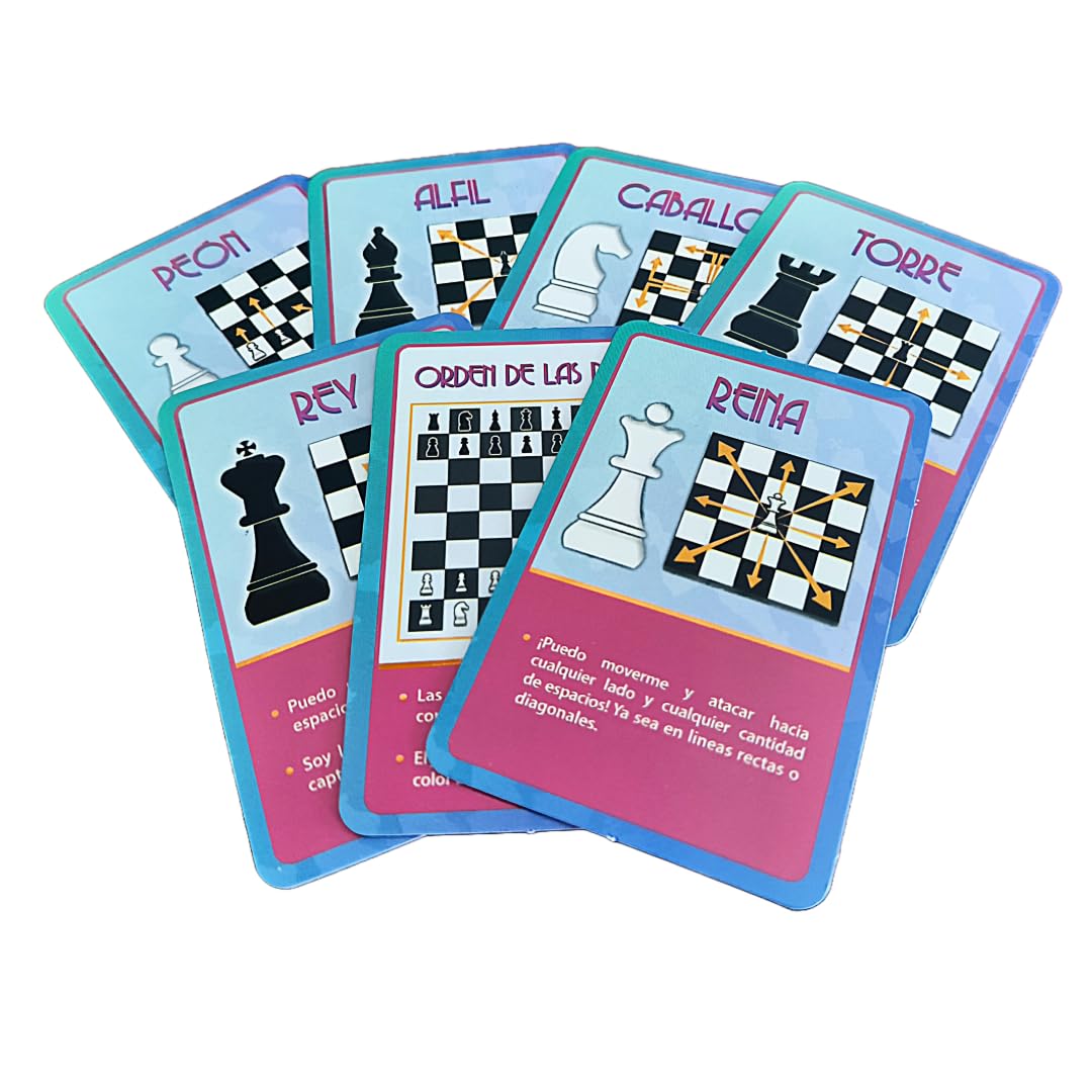 Juegos Chateau Ajedrez Gambit con Cartas de Apoyo, Juego de Mesa Educativo