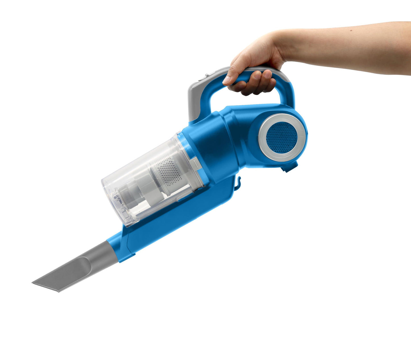 Koblenz Lyra, Aspiradora Vertical Ciclónica 3-en-1, Stick Vac, Aspiradora de Mano y de Bastón, Cable de 5m, Copa de Polvo de 400ml, Sin Bolsa, 2 Sistemas de Filtrado, Accesorios Incluidos, Color Azul