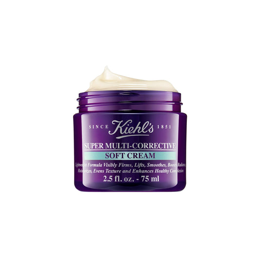 Kiehl's Super Multi-Corrective Face Cream, Suave Crema Hidratante Facial, Antienvejecimiento Para Pieles Grasas y Sensibles, Restaura la Firmeza, Con Proxylane y Adenosina, 75 ml