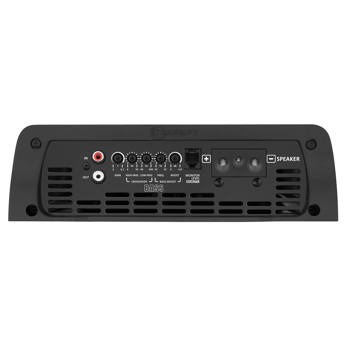 Amplificador Taramps Negro Multiimpedancia Monobloque Clase D 8000 Vatios RMS Audio Inteligente para Coche