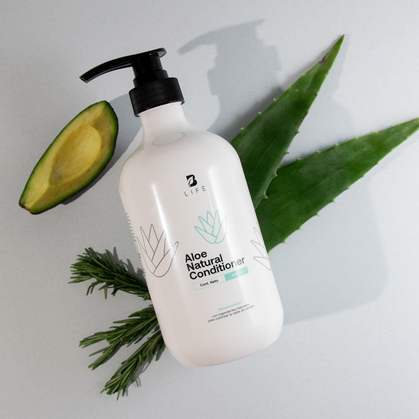 Acondicionador B Life con Aloe 800ml Sin Sulfatos Ni Parabenos Natural