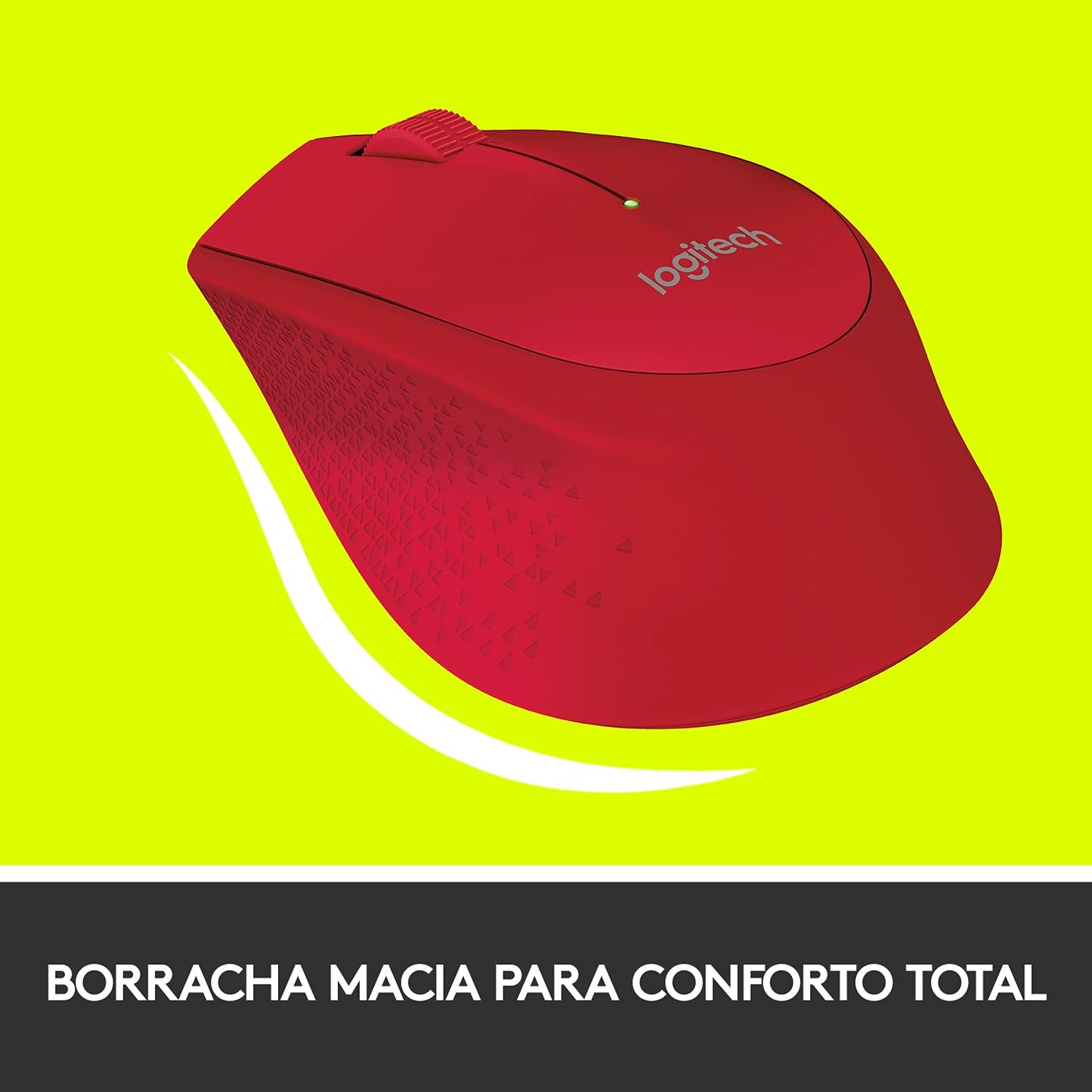 Logitech M280 Mouse Inalámbrico, 2.4 GHz, Nano Receptor USB, Seguimiento Óptico, Resolución 1000 dpi, 3 botones, Batería de 18 Meses, Compatible con PC, Mac, Laptop, Chromebook - Rojo