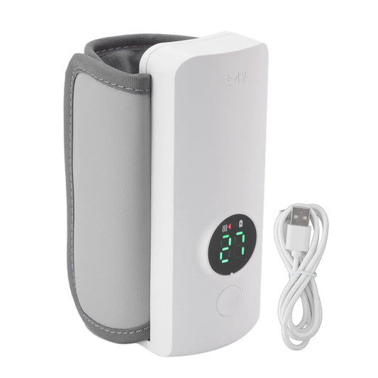 Bolsa Calentadora de Biberones GLOGLOW Gris con Carga USB para Viajes y Uso Nocturno