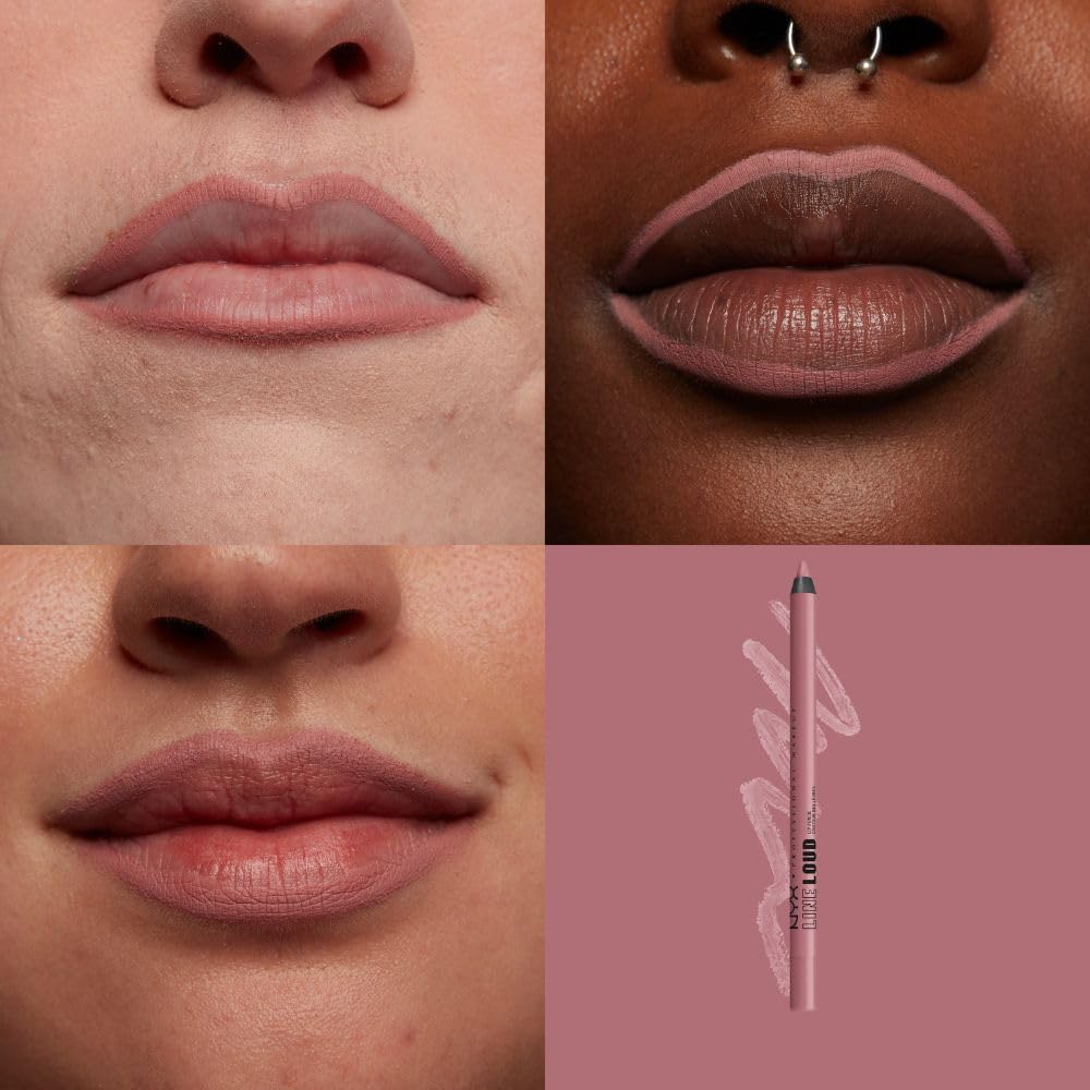 NYX Professional Makeup, LINE LOUD LIP LINER, DELINEADOR DE LABIOS, FIERCE FLIRT