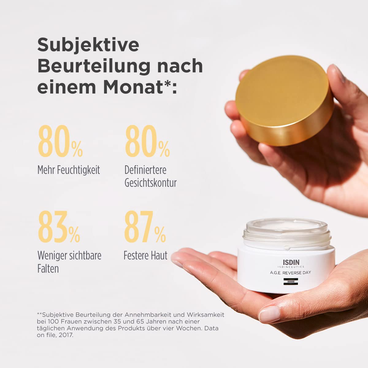 Isdinceutics Crema de día A.G.E. Reverse Day 50 ml + ceutics hyaluronic concentrate, serum facial ligero y ultrahidratante, con acido hialuronico - 30ml