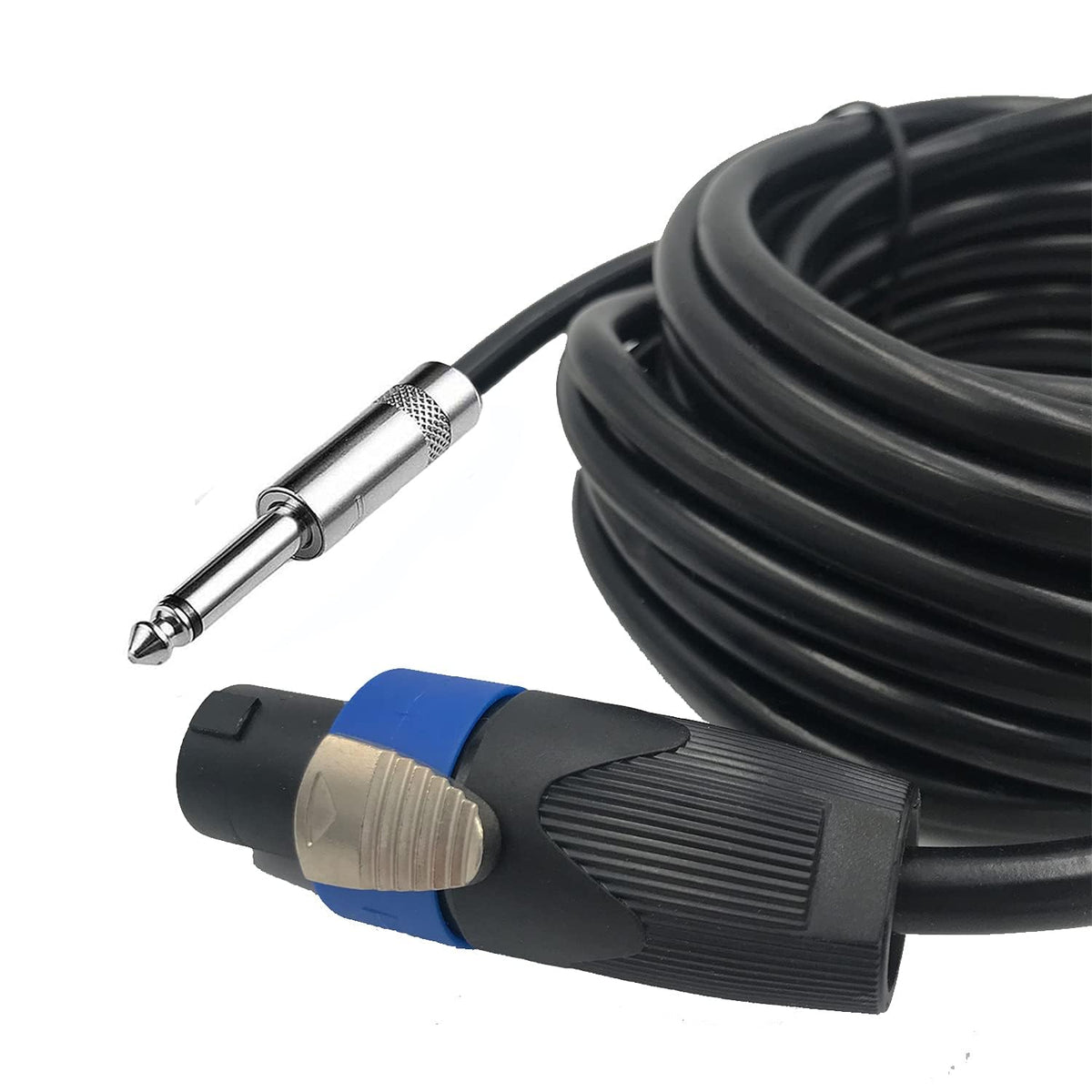Cables de Conexión de Audio Estéreo ITSROCK de 50 Pies a Macho 1/4 Pulgadas, 12 AWG, Paquete de 2