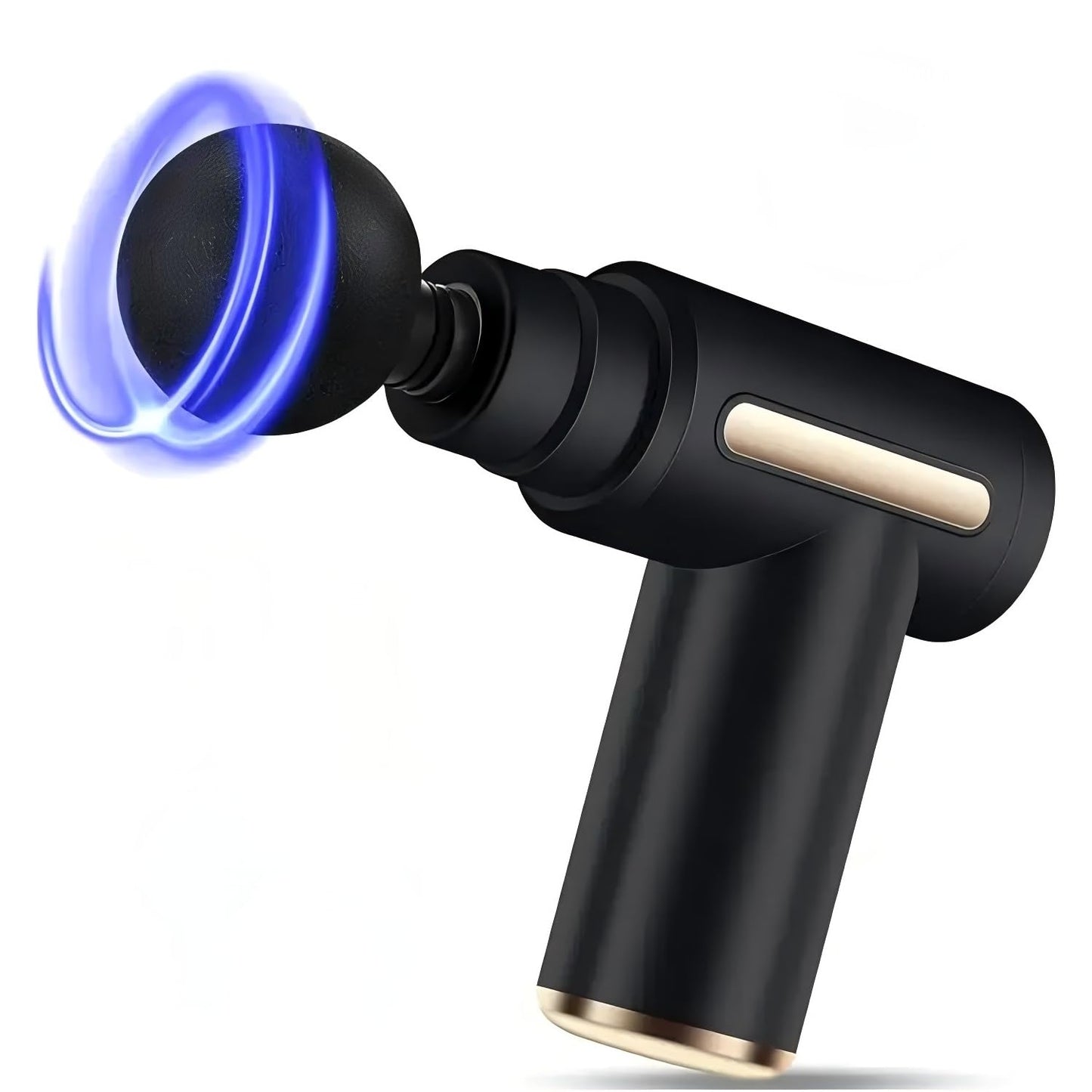 YOYOBBE Pistola de Masaje Muscular con 4 Cabezas, Masajeador Portátil Muscular, Mini Masajeador de Tejido Profundo, Carga USB, para Hombros, Cuello, Espalda