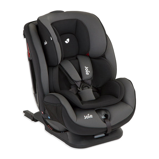 Autoasiento Joie Stages FX Negro con ISOFIX para Bebé, Sistema contra Impactos Laterales, Crecimiento hasta 8 Años