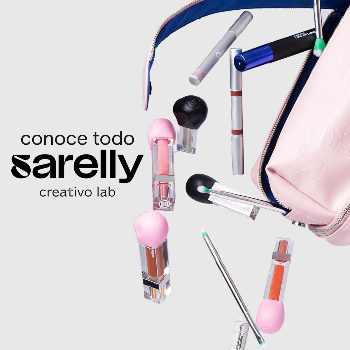SARELLY, Kit Ojos, Máscara de Pestañas Volume Horse Lashes + Desmaquillante Lavadero, Sarelly Creativo Lab